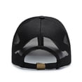 thumbnail image 3 of YAOBAMM Mesh Splicing Hat Summer Solid Color Extended Brim Adjustable Baseball Hat for Men Ideal for Sports Running with Sunscreen Visor and Mesh Splicing Hat, 3 of 6