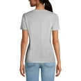 thumbnail image 2 of Hat and Beyond Women's Lightweight V-Neck Tee Superior Printability, 2 of 6