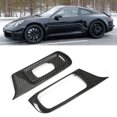 thumbnail image 1 of Switch 2pcs Real Carbon Fiber Window Switch Panel Cover Trim Fits for  911 718 16-19, 1 of 8