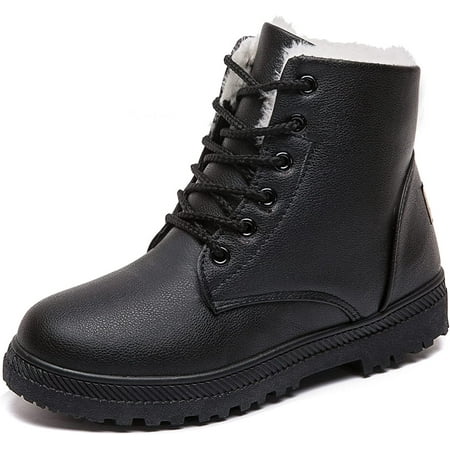 

Women s Suede Waterproof Lace Up Winter High Top Snow Boots
