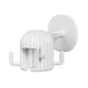 thumbnail image 2 of Bewildely Gancho giratorio autoadhesivo de servicio pesado Soporte para rack de interior Blanco Accesorios de baño Blanco, 2 of 6