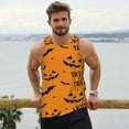 thumbnail image 6 of Fotbe Trick Or Treat Pattern Men's Quick Dry Workout Tank Top Gym Muscle Tee Fitness Bodybuilding Sleeveless T Shirt Breathable Workout Shirt-Large, 6 of 9