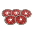thumbnail image 5 of 5Pcs 4 inch Diamond Porcelain Saw Blades Super Thin Dry Wet Ceramic Cutting Disc Wheels for Cutting Ceramic Tile Porcelain Granite Marbles, 5 of 7