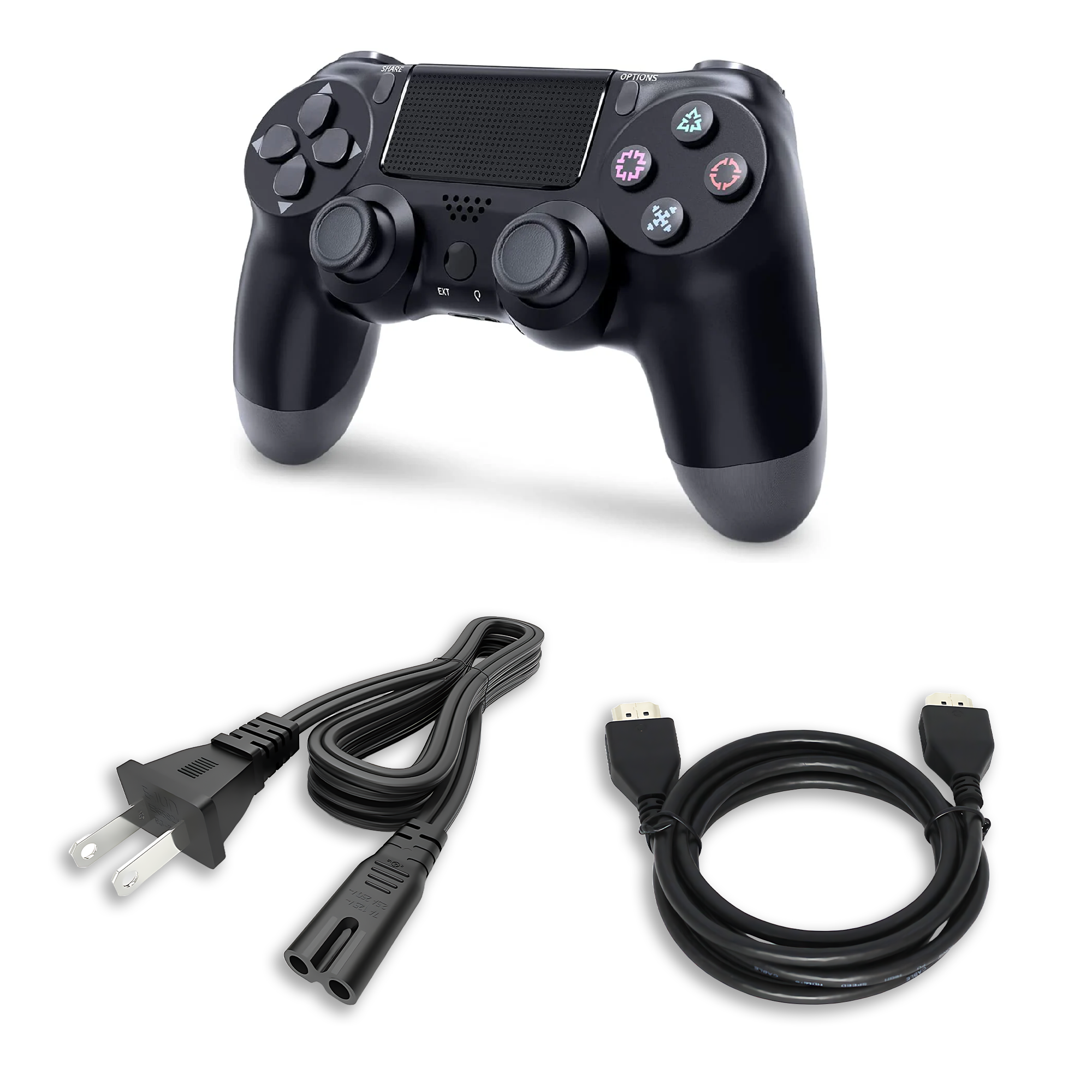 Sony PlayStation 4 Consola Original restaurada 500GB con 2 Controles Retrofam, Negro 2