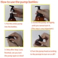 thumbnail image 2 of Botellas de loción con bomba de plástico zmybcpack, paquete de 8, 240 ml, color ámbar, 2 of 7