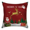 Christmas Pillow Covers 18x18 Set of 4, Xmas Decorative Farmhouse