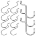 thumbnail image 1 of LABELEPH Silver Arc Tail Pegboard Hooks 20Pack for Tool Storage in the Garage, 1 of 7