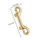 thumbnail image 2 of unbranded Clip Metálico Doble En Latón Dorado Resistente Para Manualidades Y Llaveros, 2 of 8