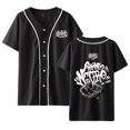thumbnail image 2 of Santa Fe Klan Jersey Blanco y Negro US Tour Unisex Casual Short Sleeve Shirt Baseball Jersey, 2 of 3