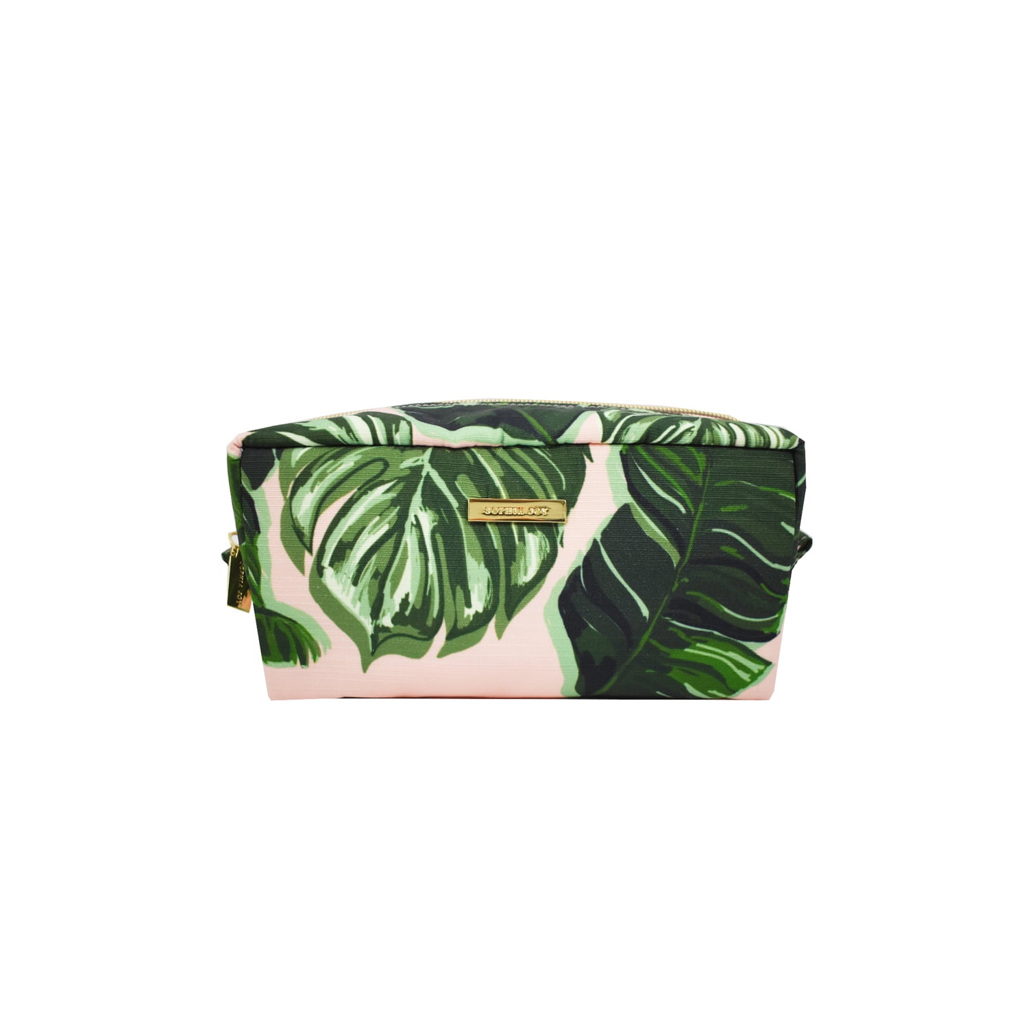 Sophia Joy by Conair, Palm Organizer Cosmetic Bag, Pink/ Green ...