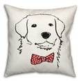 thumbnail image 2 of Creative Products Dog with Polka Dot Bow Tie 16 x 16 Spun Poly Pillow, 2 of 3