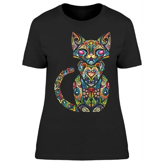 Motley Cat T-Shirt Women -Image by Shutterstock, Female Large