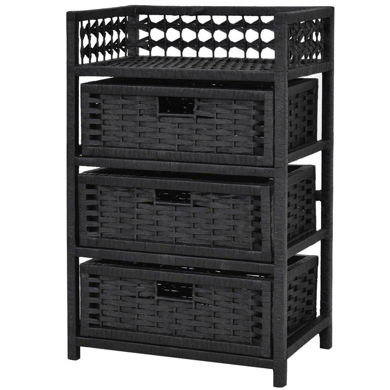 Three Drawer Storage with Six Basket - Nadeau Charleston