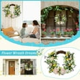 thumbnail image 2 of Hanging Pendants Wreath Artificial Garland Simulation For Wedding Leaf Flower Home Decor, 2 of 9