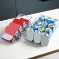 thumbnail image 4 of 2pcs Multifunctional Storage Box Transparent Plastic Arc Design Multi-use Fruit Beer Storage Rack Fo-zzy, 4 of 5
