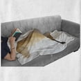 thumbnail image 6 of Egret Soft Flannel Fleece Throw Blanket, Macro Photo of Flying Heron Bird Wild Nature Fauna, Cozy Plush for Indoor and Outdoor Use, 50" x 60", Cinnamon Charcoal Grey, by Ambesonne, 6 of 6