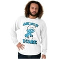 thumbnail image 5 of Grouchy Smurf Ask Me If I Care Grump Long Sleeve TShirt Men Women Brisco Brands S, 5 of 6