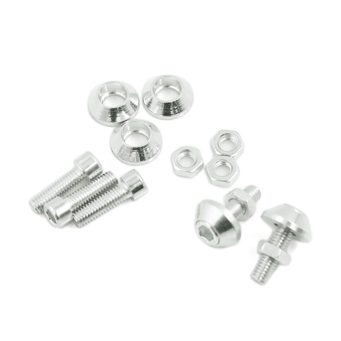 Unique Bargains 6mm Thread Dia Cone Head License Plate Decorative Nut