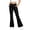 Black, variant on School Uniform Pants For Girls Formal Flared Leg Pull On Chino Elastic Waist Slim Fit Purple Uniform Pants Back To School Clothes 13-14 Years