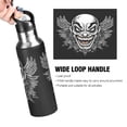 thumbnail image 2 of ALAZA Skull with Wings Water Bottle Insulated Flask Stainless Steel Straw Lid 20 oz, 2 of 6