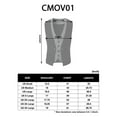 thumbnail image 6 of H2H Mens Dress Casual Slim Fit Business Suit Layered Dress vest (CMOV01), 6 of 6