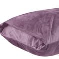 thumbnail image 2 of REGALWOVEN 2 Pack Velvet Pillowcases Fuzzy Flannel Pillow Covers with Envelope Closure Purple Queen(20"x30"), 2 of 6