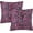 Rose Red Leopard Pattern, variant on Black and White Houndstooth Throw Pillow Covers Set of 2 Pillow Cushion Cases Square Pillowcases for Sofa Bedroom Living Room Car, 16 X 16 Inch
