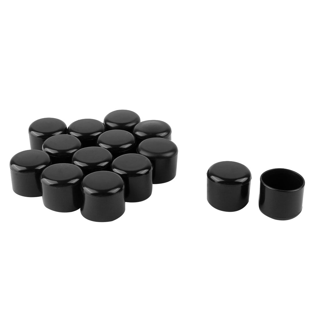 PVC Leg Caps Tip Cup Feet Cover 19mm 0.75' Inner Dia 14pcs Protector for Chair