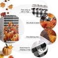 thumbnail image 5 of Autumn House Tree Hills Shower Curtain for Bathroom, Cartoon Style Black White Plaid Waterproof Shower Curtains Washable Quick Dry with Hooks Bathtub Curtains 72x72 IN, 5 of 6