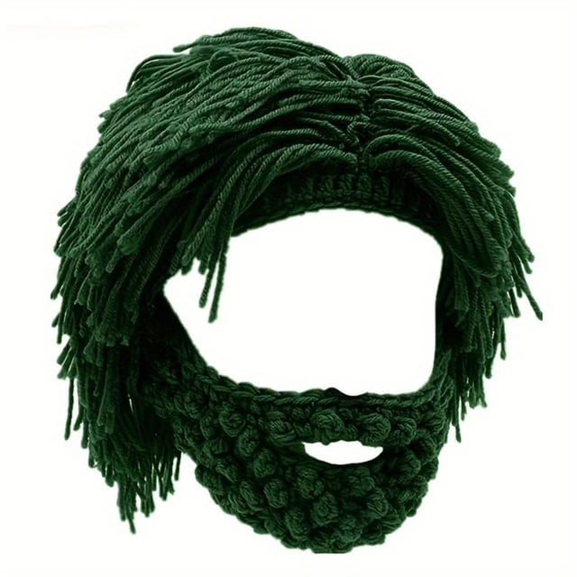 Linnome Handmade Knitted Wig Hat Winter Warm Headwear For Cold Weather Protection And Daily Style
