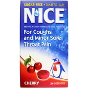N?Ice Sugar-Free Lozenges, Cherry, 24 Ct