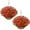 2Packs-Orange-Brown, variant on Yastouay Artificial Hanging Flowers Basket for Outdoors,12 Pcs Faux Plants with Coconut Lining Basket for Home Garden Porch Decor
