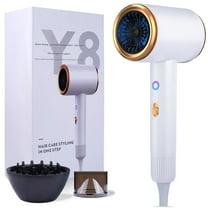 Ionic Hair Dryer, 2100W Professional Blow Dryer, Negative Ion Technolog Drying with 3 Heating, 2 Speed, 2 Nozzle for Home Salon Travel