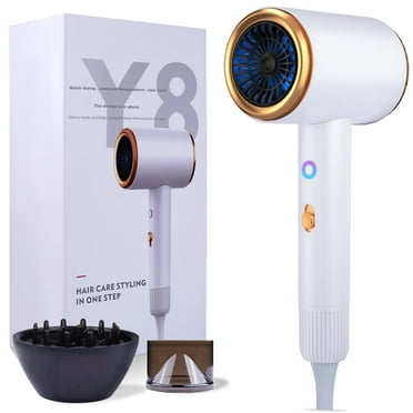 Ionic Hair Dryer, 2100W Professional Blow Dryer, Negative Ion Technolog Drying with 3 Heating, 2 Speed, 2 Nozzle for Home Salon Travel