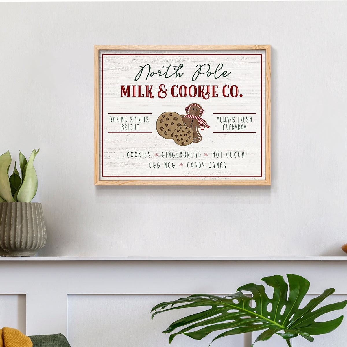 Milk and Cookie Co by Natalie Carpentieri - Restickable Framed Giclée Print