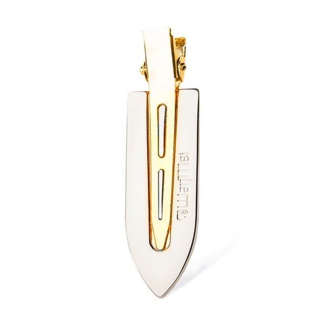 Pinza de metal para fleco sin marcas, accesorio de peinado duradero, diseño sin cremas, ideal para maquillaje y peinados, color plateado, 1 unidad.