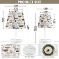thumbnail image 2 of Ryvnso LED Bedside Table Lamp Coffee Cups Pattern Bedroom Desk Lamps Nightstand Lampshade M, 2 of 7