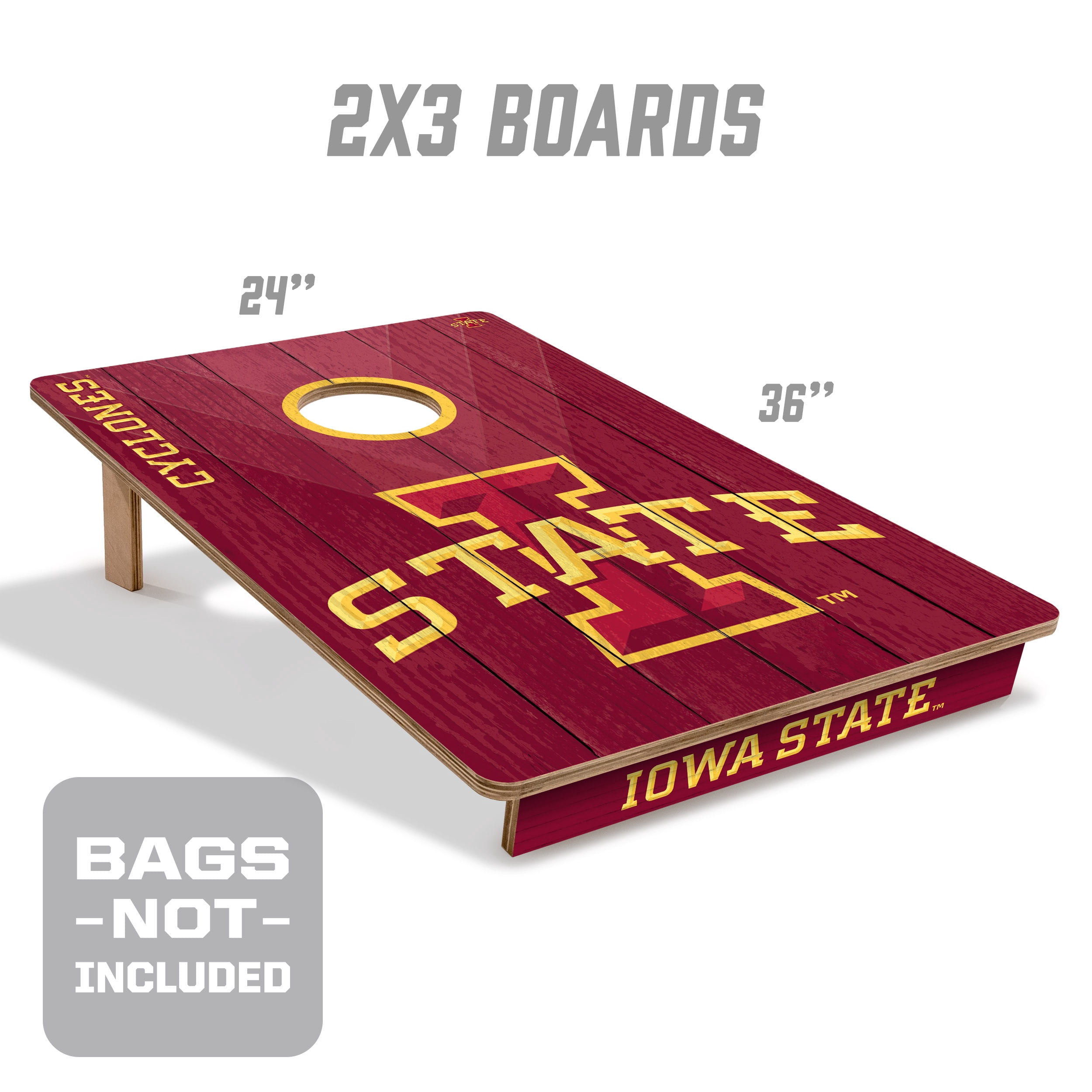 YouTheFan NCAA Iowa State Cyclones 2' x 3' Cornhole Game No Bags