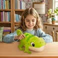 thumbnail image 4 of Cute Chameleon Plush Toy, Cartoon Stuffed Animal Doll With Green Color And Soft Texture, For As Birthday Gift, Home Decor As Ornament, 4 of 7