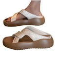 thumbnail image 4 of Censtreet Women’s Platform Trendy Dressy Womans Summer Wedge Sandals with Comfortable Flatform Arch Support Walking Outdoor, 4 of 4
