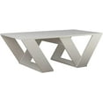 thumbnail image 3 of JV Home Pipra Collection 43 Inch Grand Coffee Table with Tray Stylish | Modern Rectangle Coffee Table for Living Room (White), 3 of 7