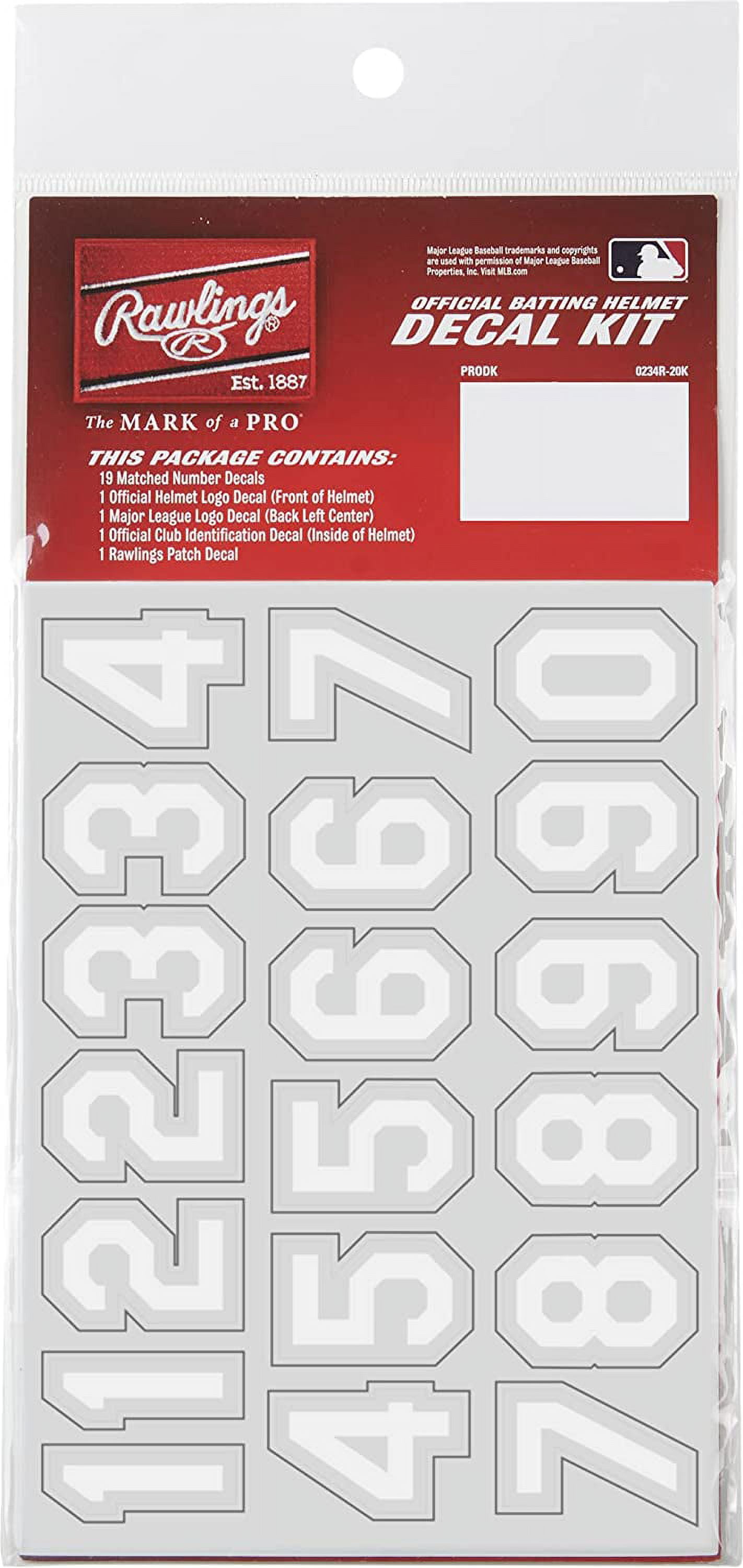Rawlings MLB Decal Kit |  | Adult