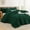 03-Dark Green, variant on Andency Queen Comforter Set White, 3 Pieces Soft Fluffy Seersucker Textured Bedding Comforter Sets for Queen Size Bed, Lightweight Farmhouse All Season Microfiber Down Alternative Bed Set