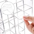 thumbnail image 3 of 30 Grids Adjustable Rock Display Case, Clear Wall Mounted or Desktop Acrylic Rock Collection Organizer Display Shadow Box with Door for Arrowhead Rock, Crystal, Gems, Collectibles, 3 of 5