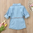 thumbnail image 4 of Biekopu Casual Baby Toddler Kids Girl Denim Dress Long Sleeve Party Princess Dresses, 4 of 6