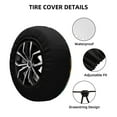 thumbnail image 2 of Vsdgher Baroque Floral Still Life for Spare Tire Cover, Tire Wheel Protector Wheel Cover Fit for Truck,Trailer,RV,SUV,Camper and Most Vehicle-15 inch, 2 of 6
