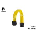 thumbnail image 3 of FormulaMod Fm-NC8P CPU 8Pin(4+4) Power Extension Cable For Motherboard 8 Pin 18AWG Solid Color Cables With Cable Comb, 3 of 5