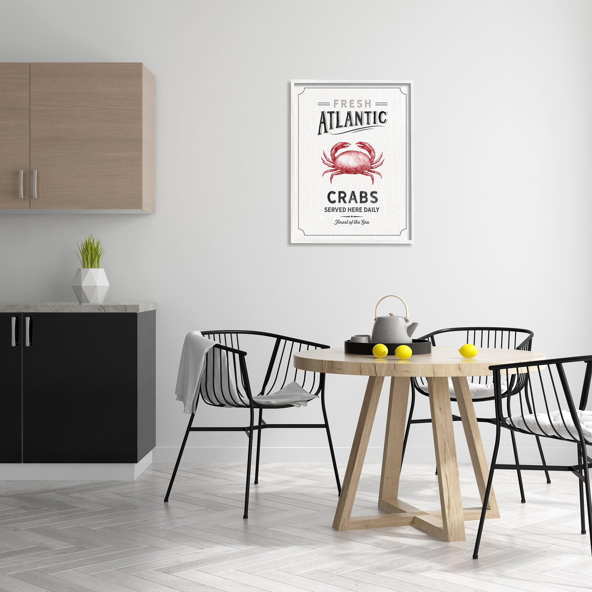 Stupell Industries Fresh Atlantic Crabs Vintage Nautical Food Advertisement , 24 x 30, Design by Nina Pierce