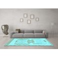 thumbnail image 3 of Ahgly Company Indoor Rectangle Abstract Light Blue Modern Area Rugs, 6' x 9', 3 of 4