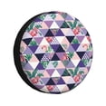 thumbnail image 1 of Balery Plaid Flamingo Cubiertas para Neumáticos - Protector Resistente para Neumáticos de Camioneta, SUV, Remolque, Camper y RV-16 inch, 1 of 6
